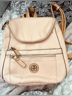 Giani Bernini Blush Pink Pebbled PVC Backpack